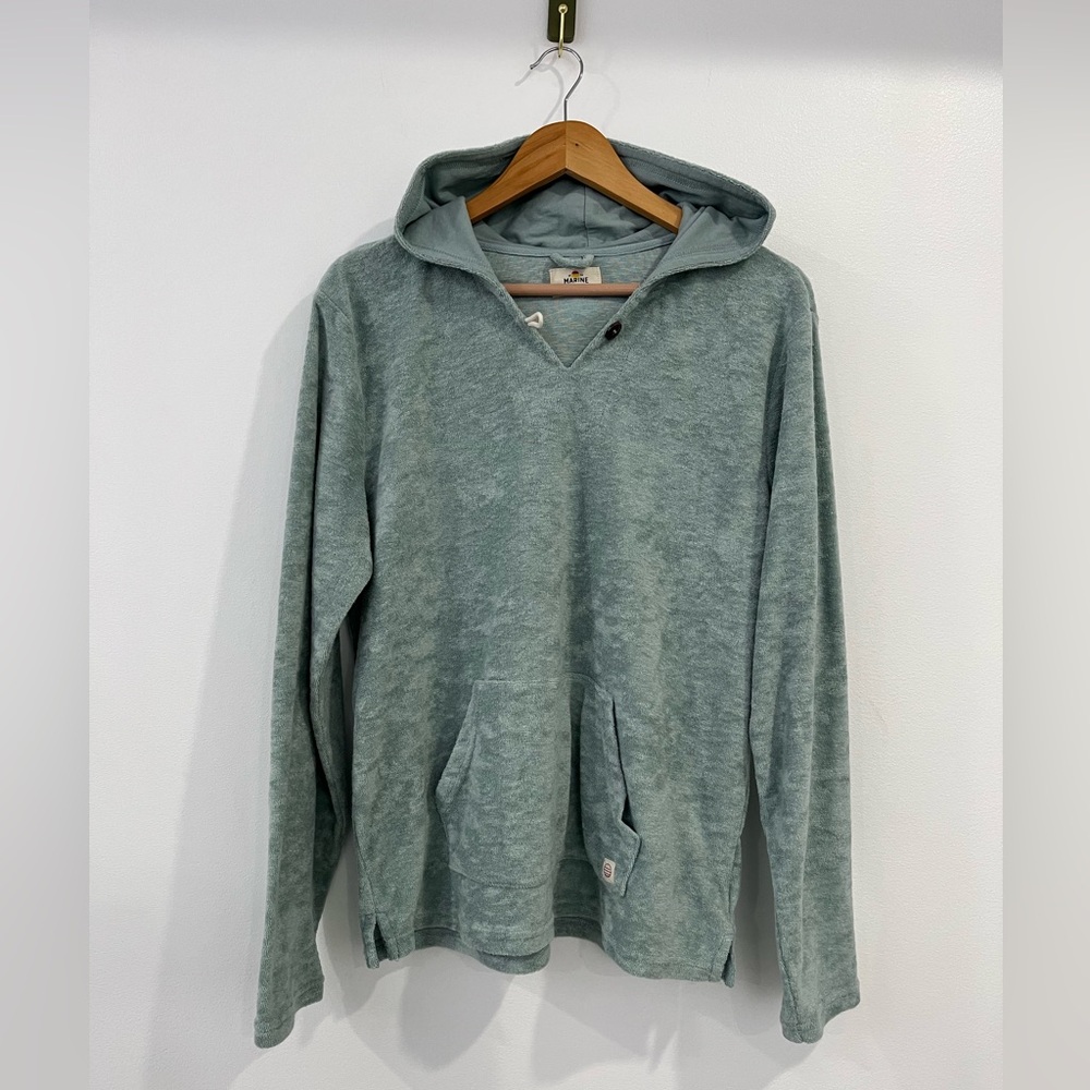 Marine Layer Terry Out Baja Hoodie Mens Small